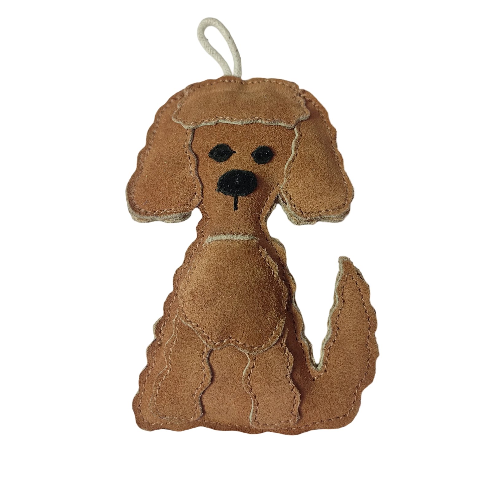 Suede Layered Poodle Dog Toy