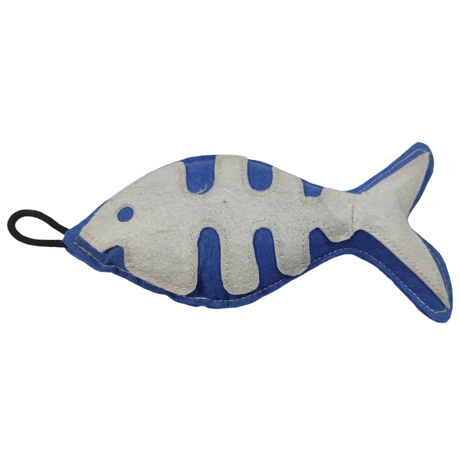 Layered Felt Fish Skeleton Pet Toy