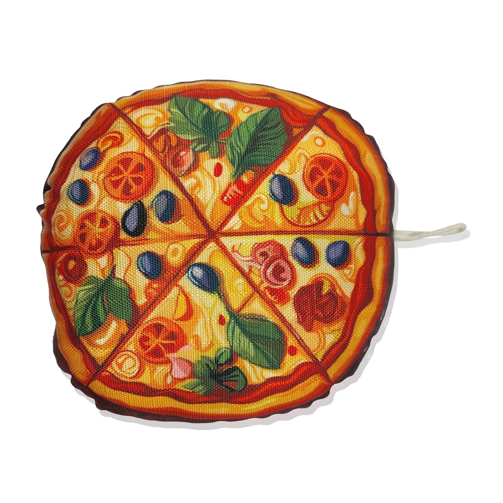 Realistic Pizza Slices Canvas Plush Dog Toy