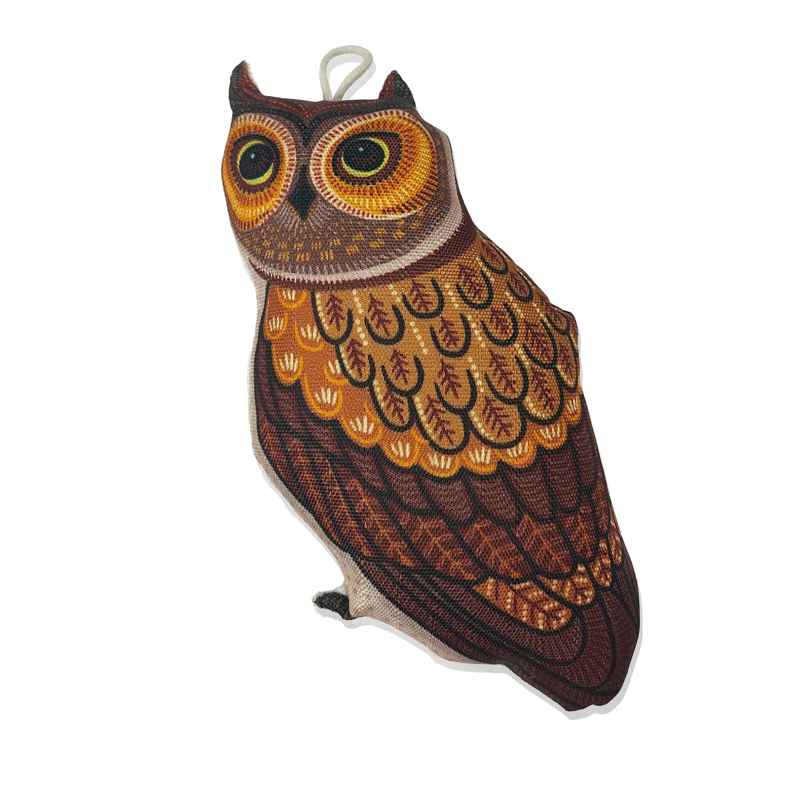 Wise Owl Canvas Plush Dog Toy