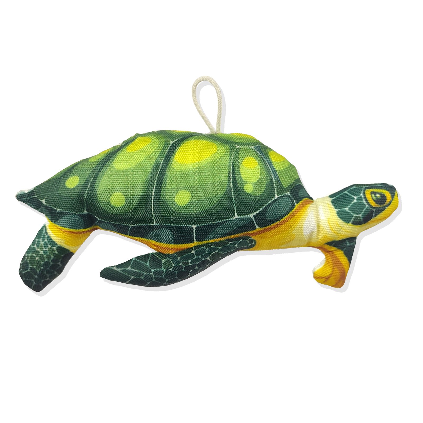 Vibrant Sea Turtle Canvas Plush Dog Toy