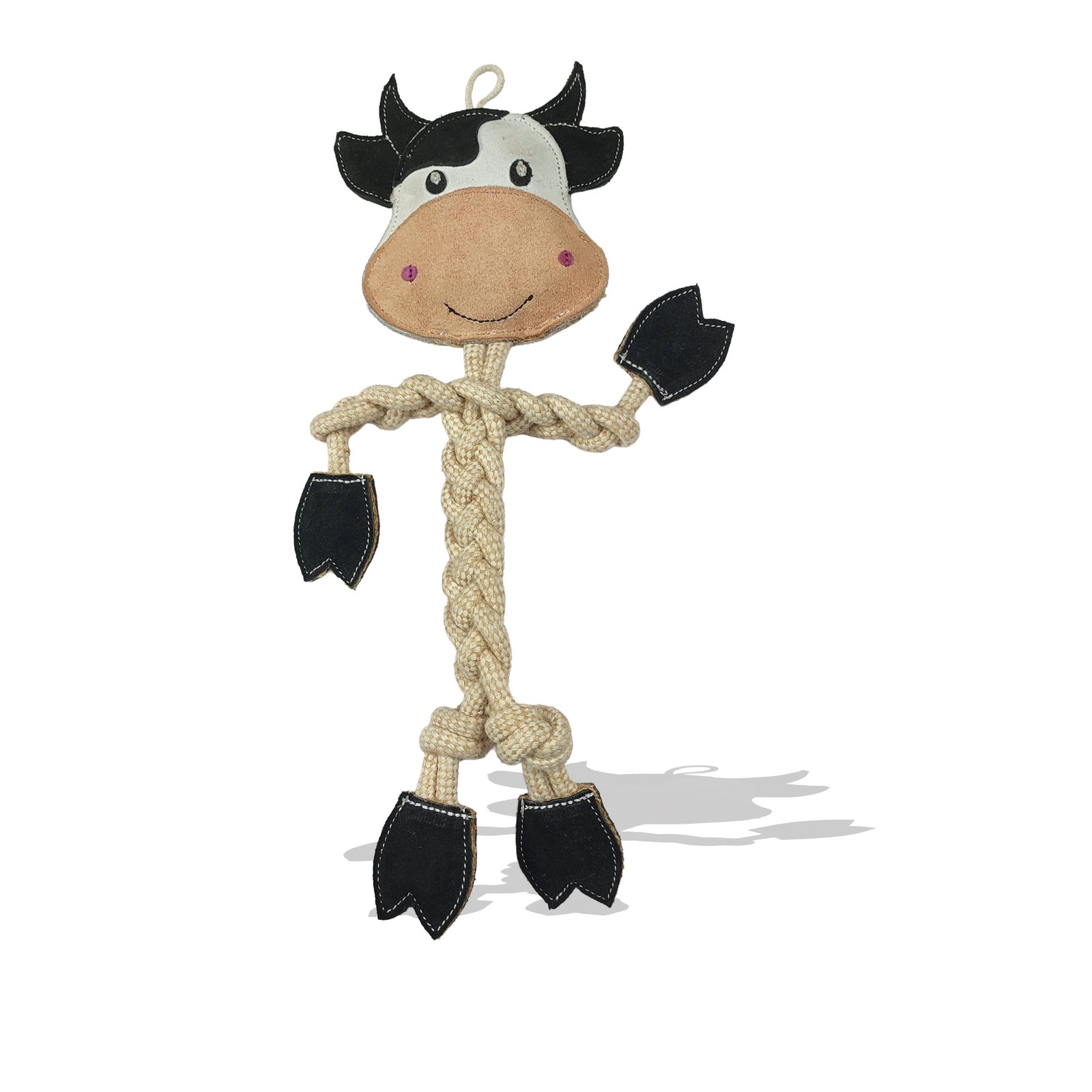 Durable Cow Rope & Suede Dog Toy