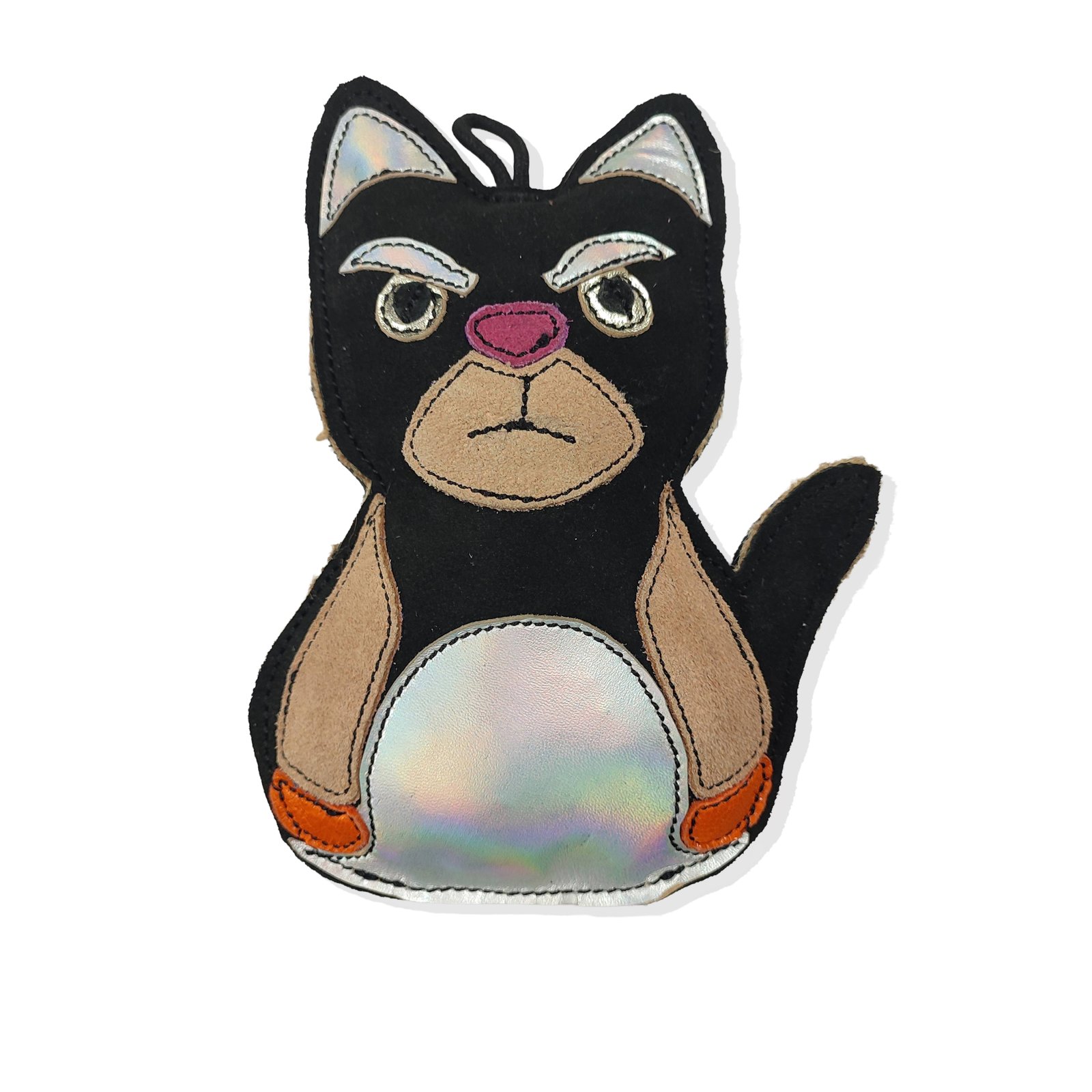 Grumpy Cat Suede & Iridescent Plush Dog Toy