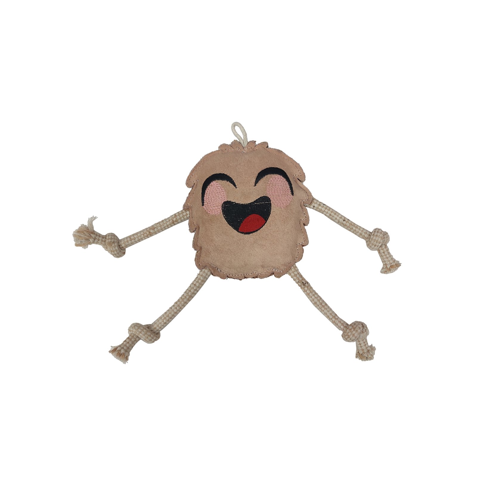 Eco-Friendly Suede Happy Monster Rope Dog Toy