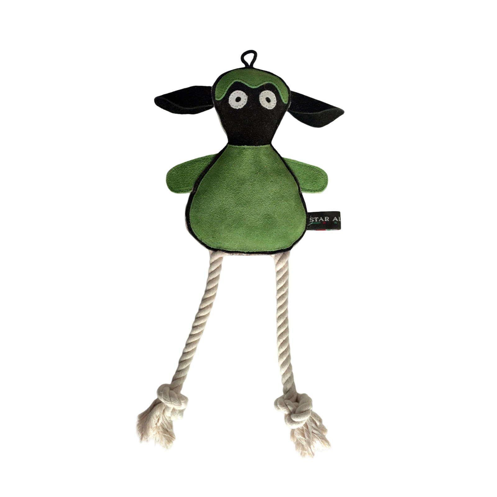 Playful Alien Sheep Character Suede Plush Dog Toy