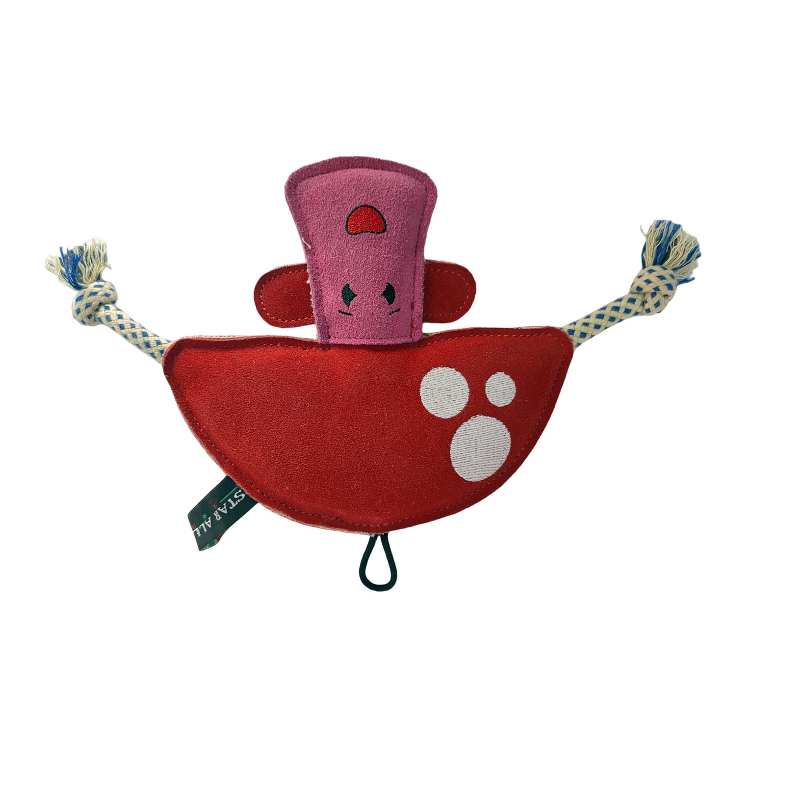 Playful Mushroom Character Suede Plush Dog Toy