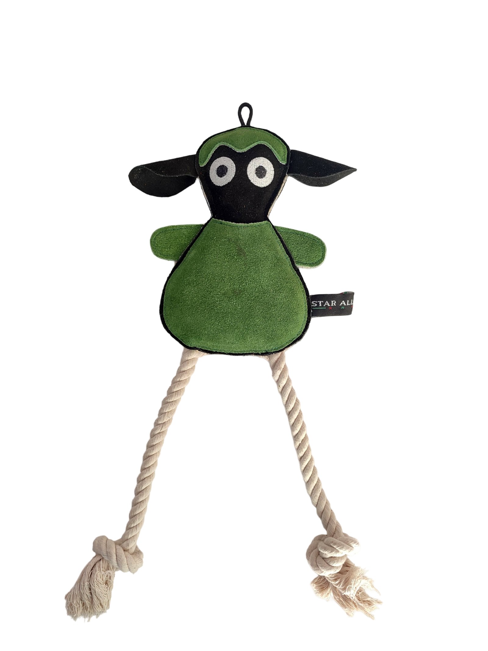 Playful Alien Sheep Character Suede Plush Dog Toy