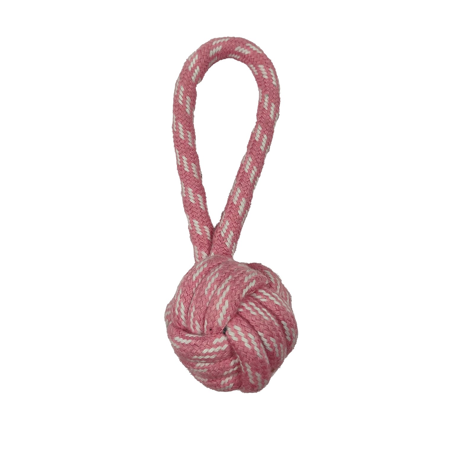 Heavy-Duty Monkey Fist Knot Rope Ball Dog Toy with Handle Loop