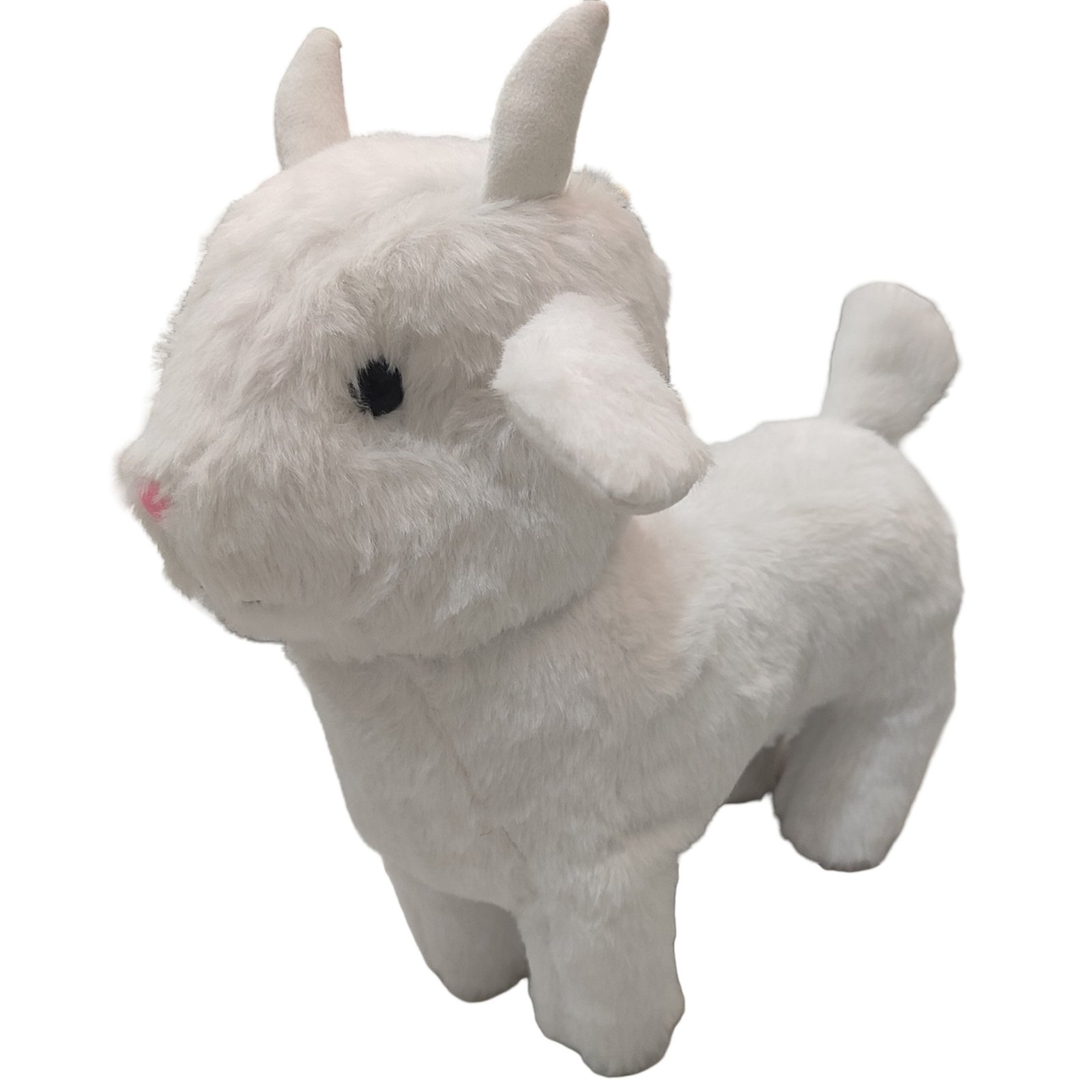 Cloud-Soft Goat Artisanal Plush Toy