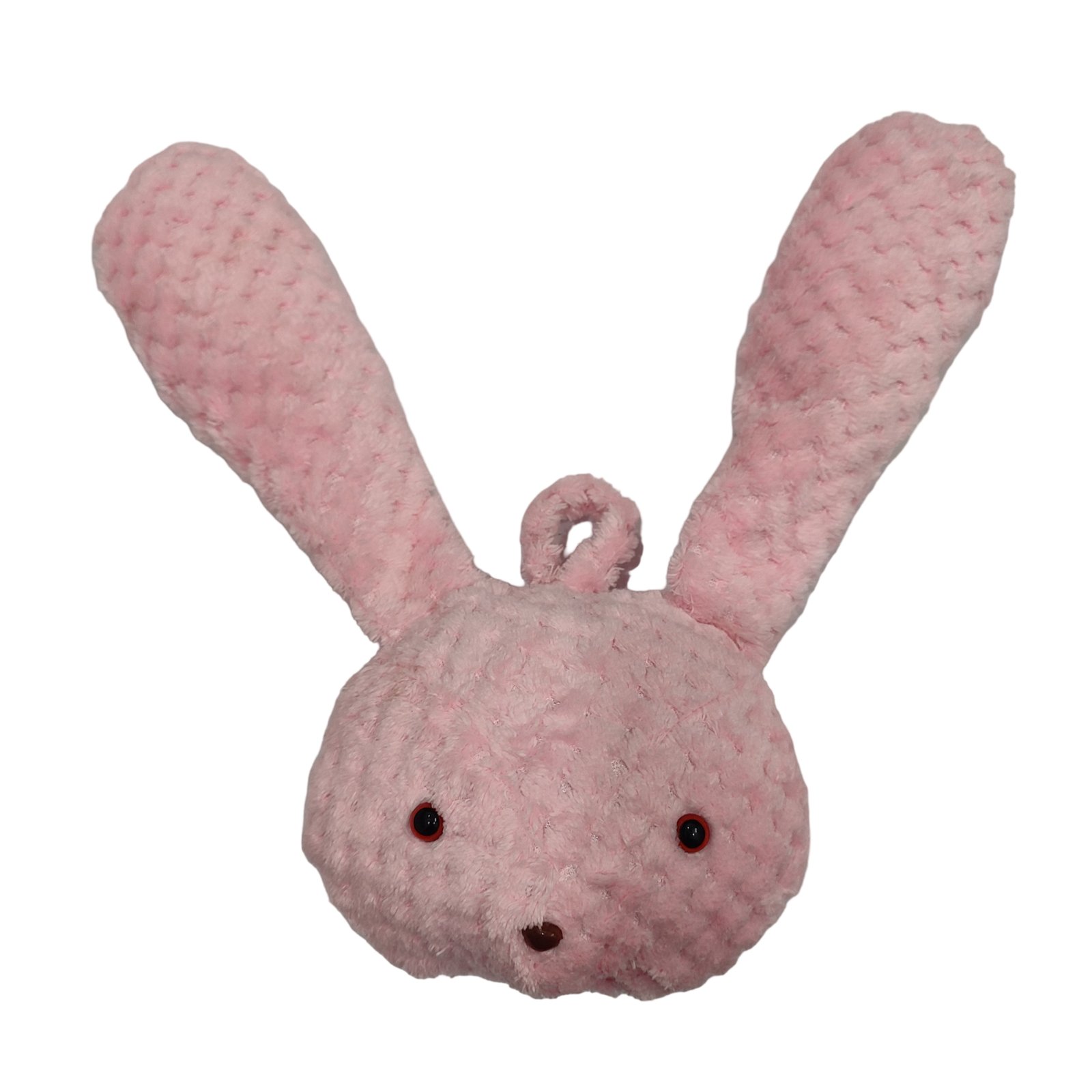 Kawaii Bubbly Pink Plush Bunny Head Bag Charm
