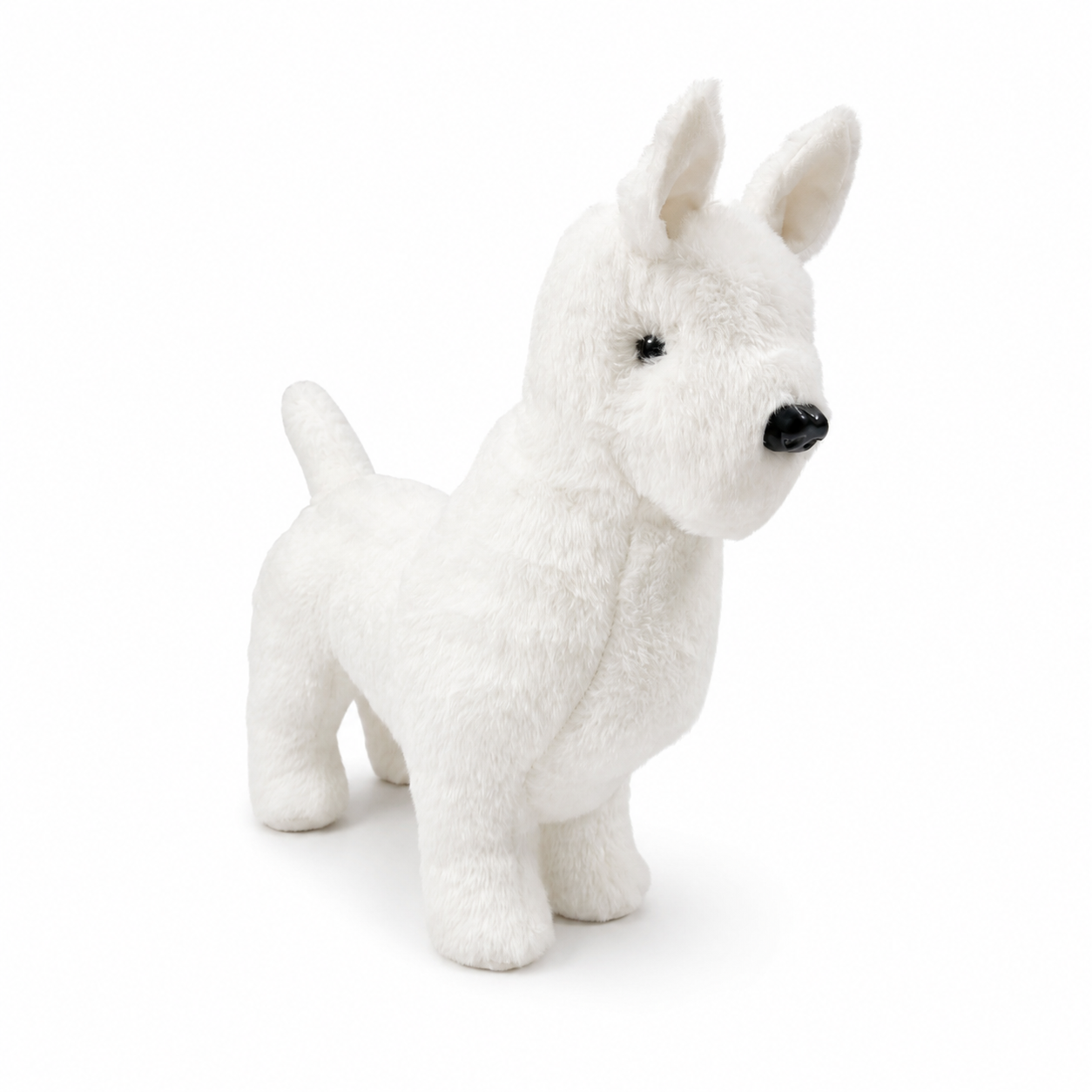 Realistic West Highland White Terrier Plush Stuffed Animal Toy