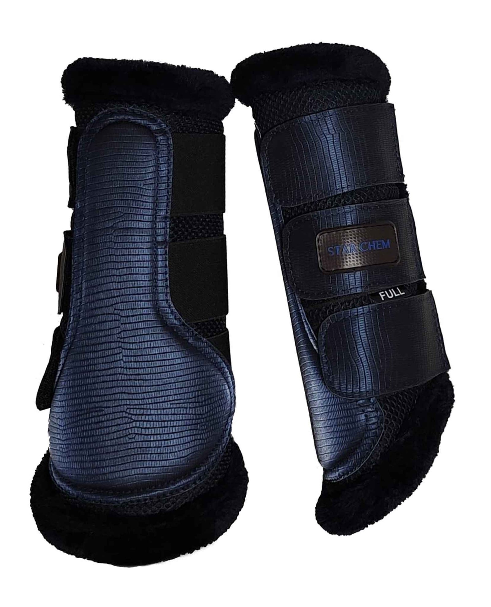 Professional Navy Carbon Fiber Tendon Boots