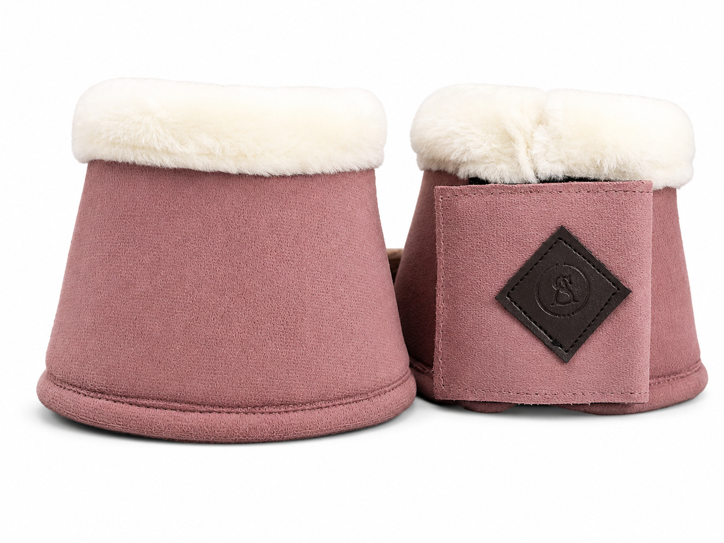 Faux Suede Fleece-Lined Horse Overreach / Bell Boots (Pair)