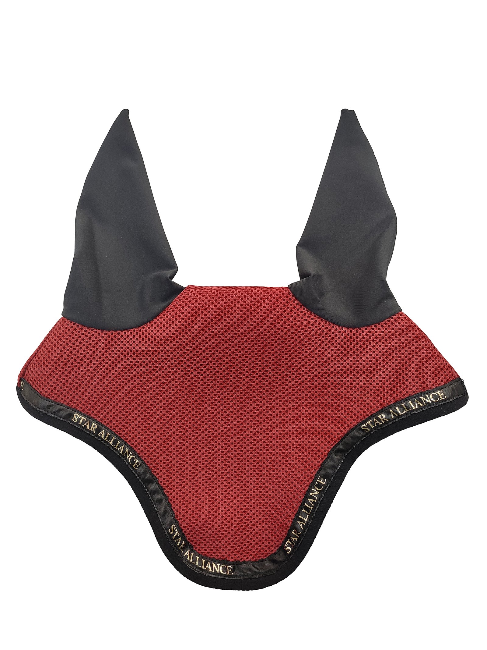 Crimson Dynasty Equestrian Fly Veil