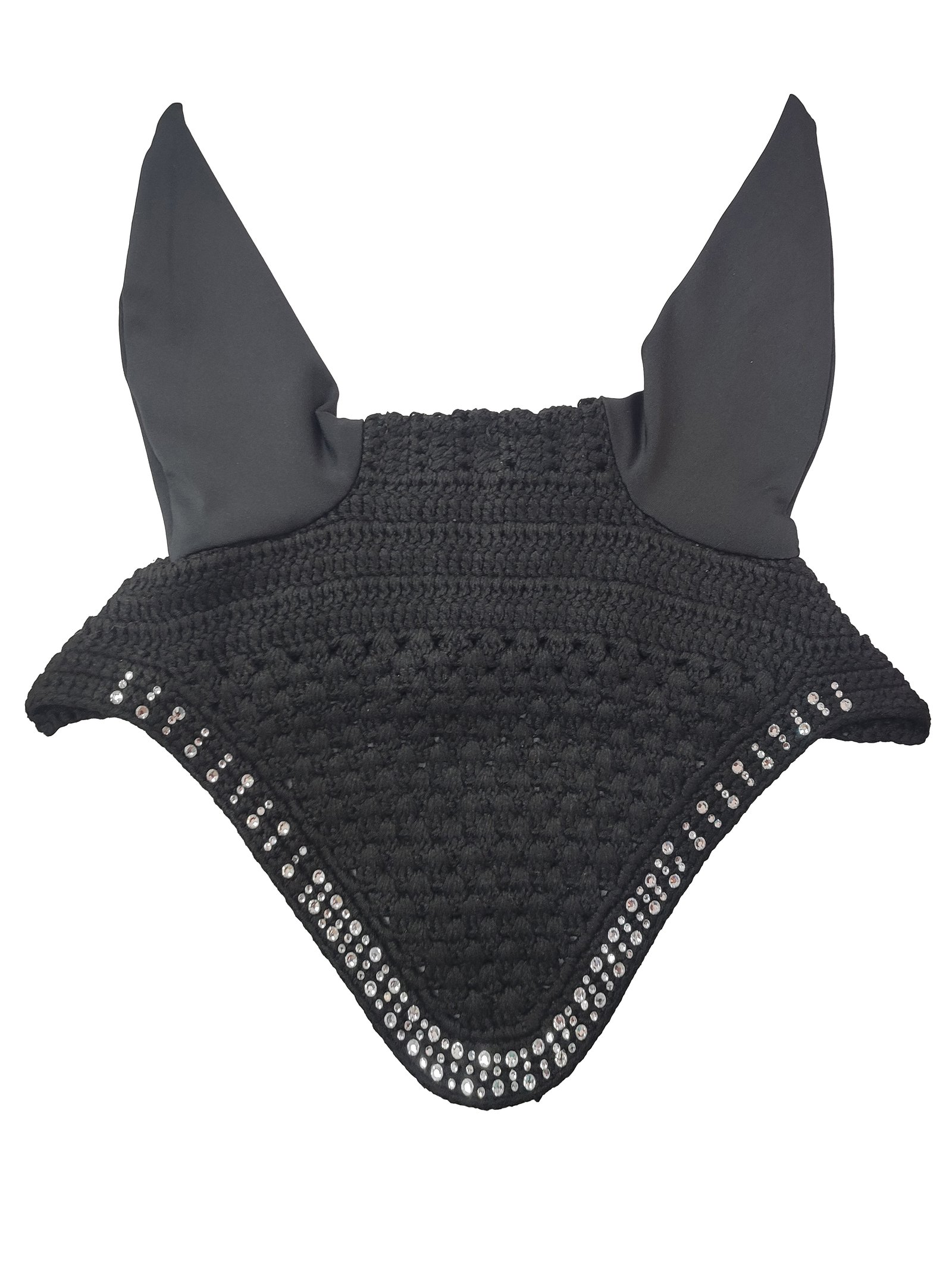 Diamond Starlight" Hand-Knit Equestrian Fly Veil