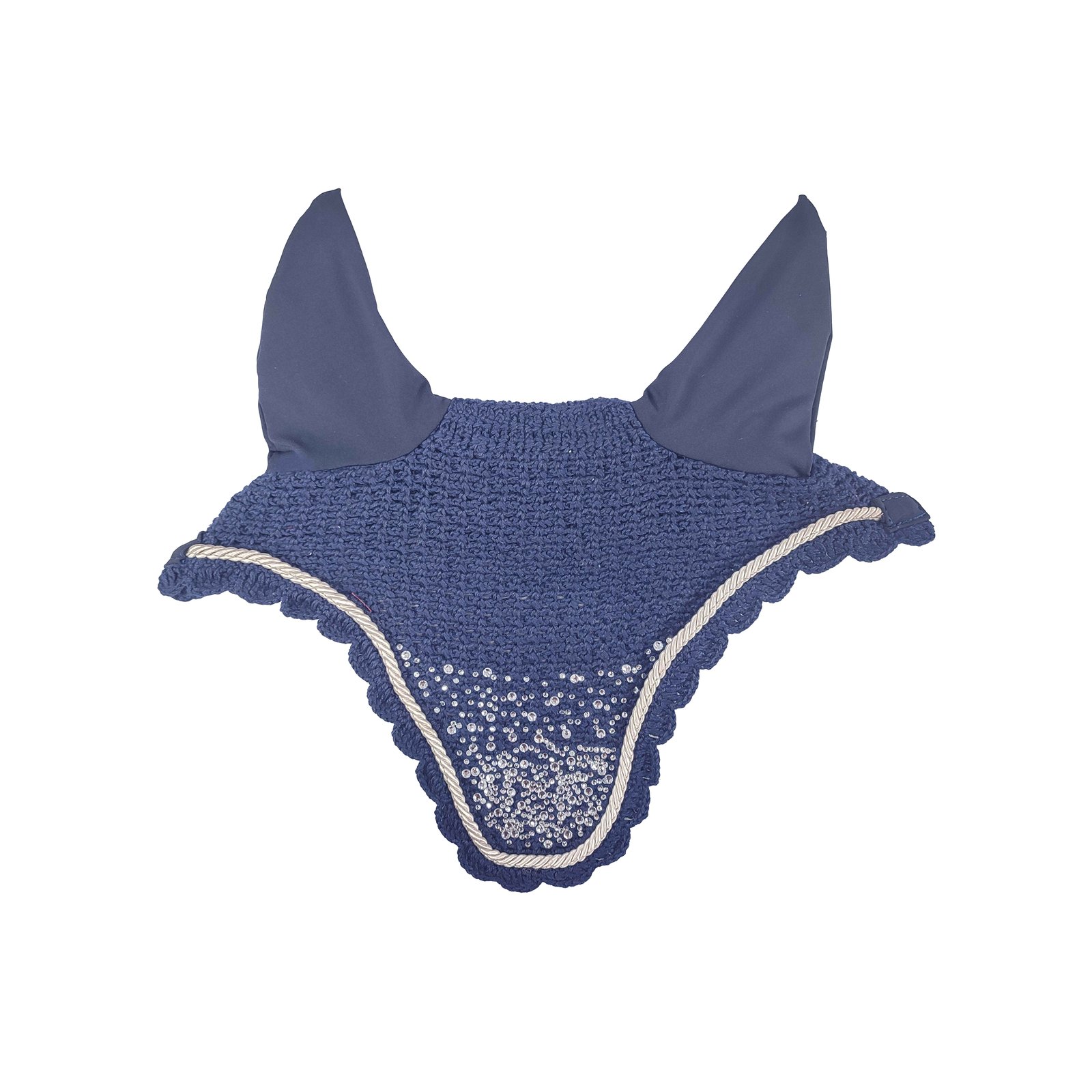 Sapphire Galaxy Hand-Knit Equestrian Fly Veil