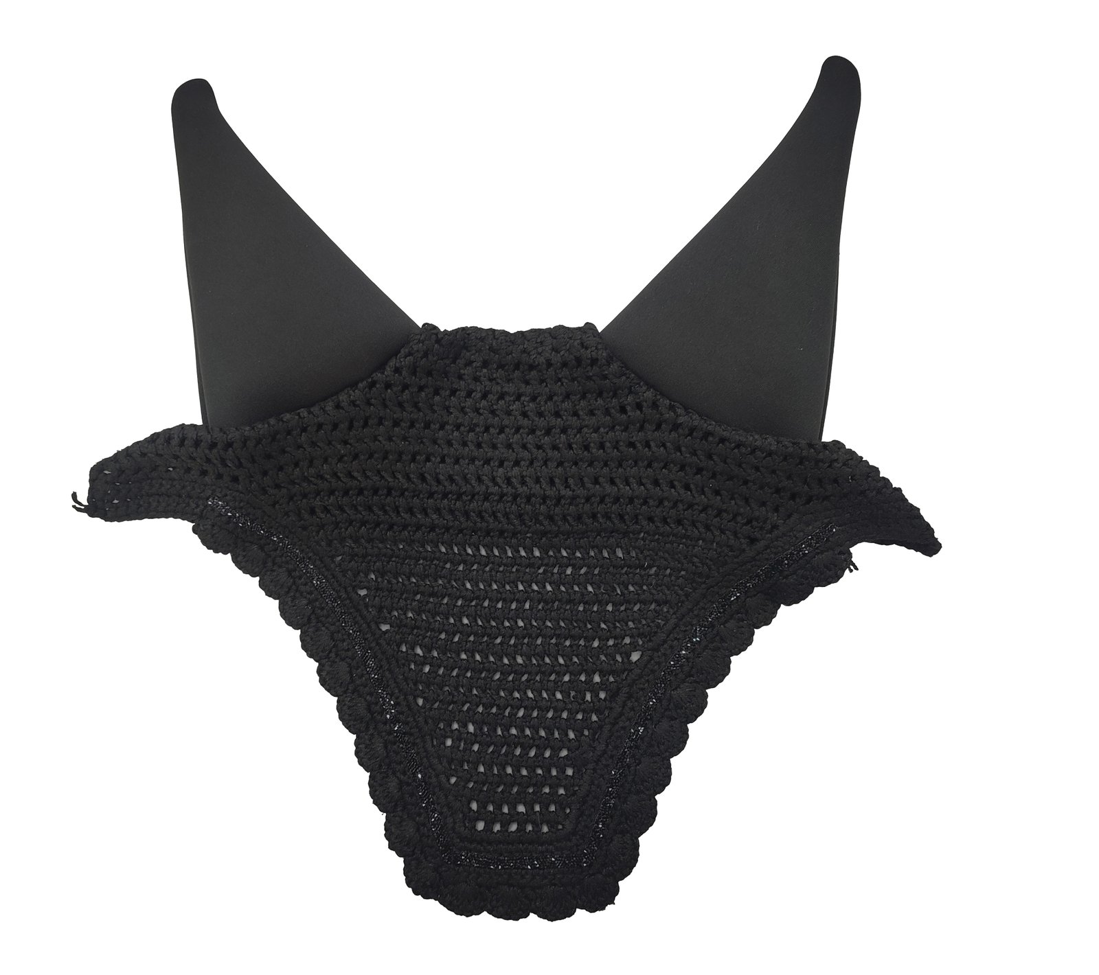 Starlight Onyx Hand-Knit Equestrian Fly Veil