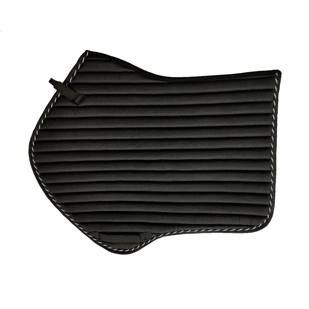 High Wither Contour Close-Contact Saddle Pad Black&White Twisted Rope