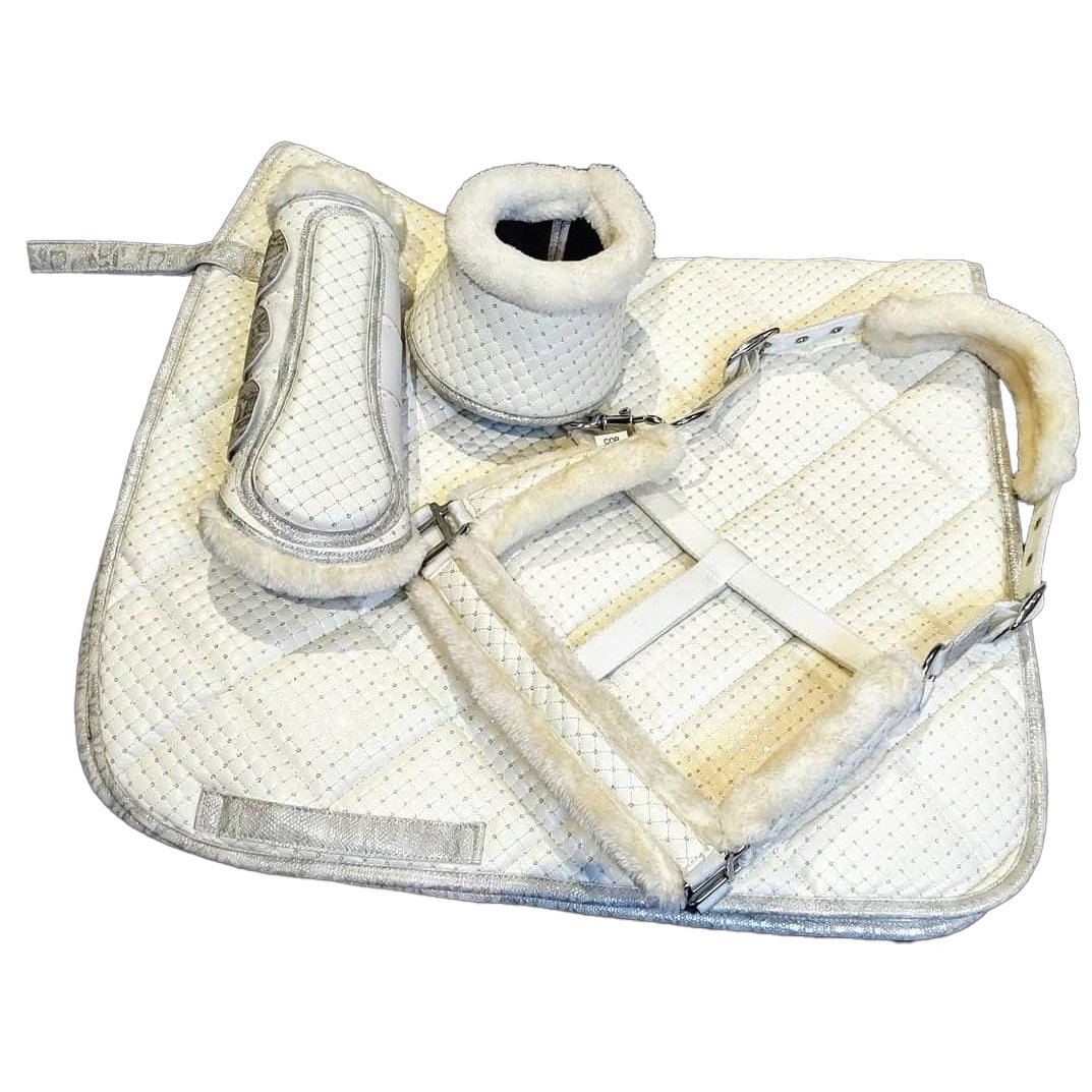 Luxury White Quilted SaddlePad
