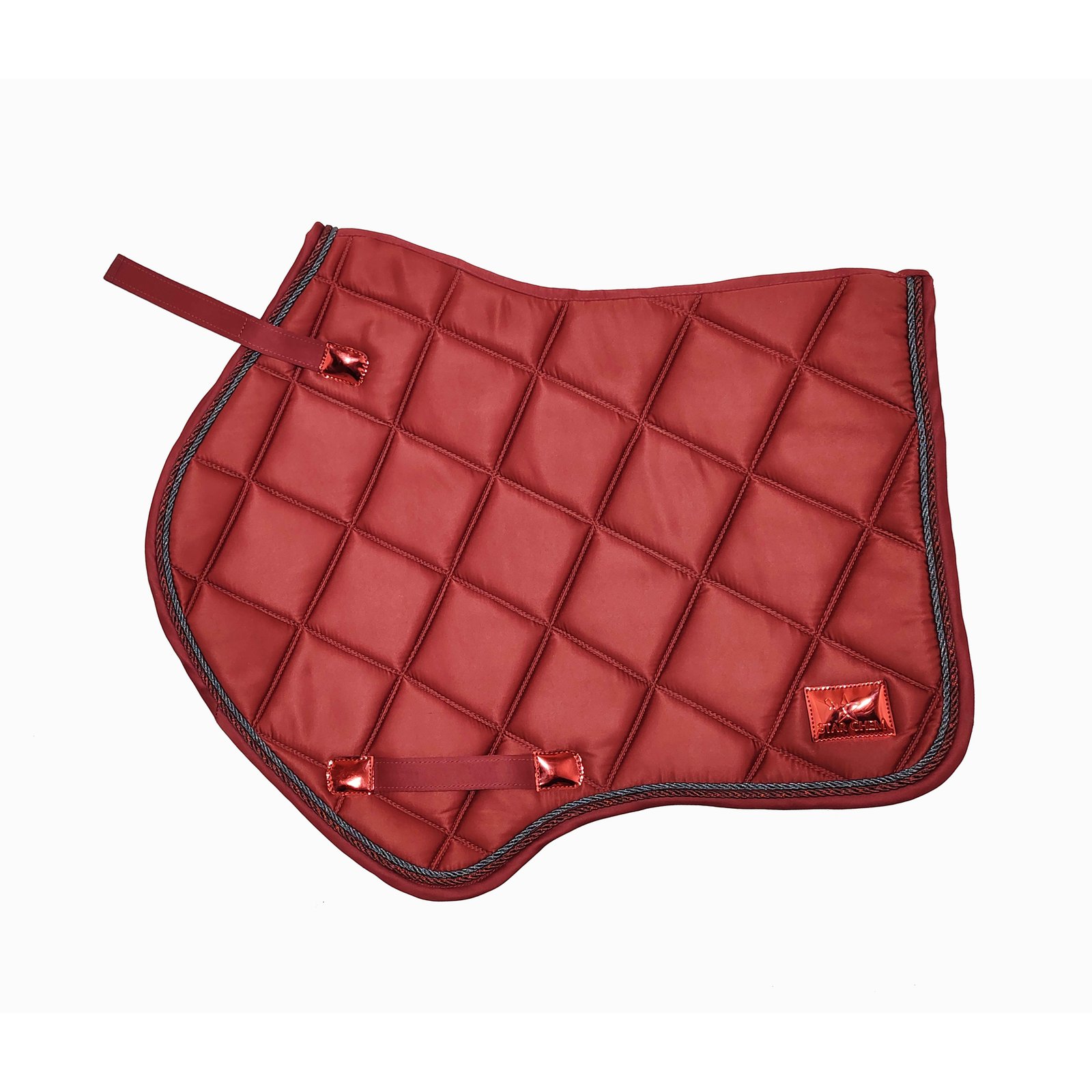 Crimson Red Diamond Quilted All-Purpose Saddle Pad