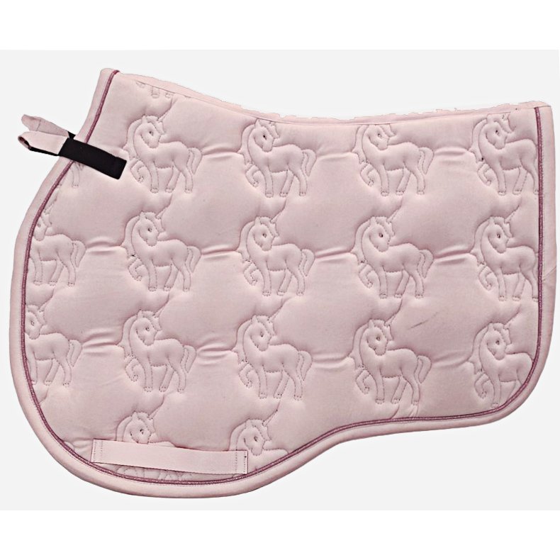 Enchanted Unicorn Quilted Saddle Pad in Blossom Pink