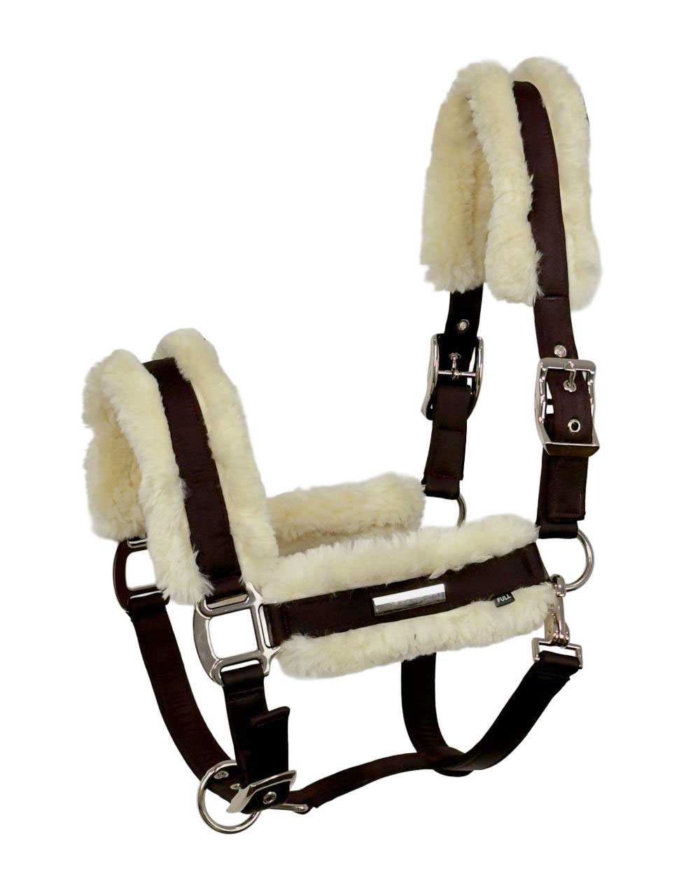 Luxury Faux-Fur Padded Textile Halter