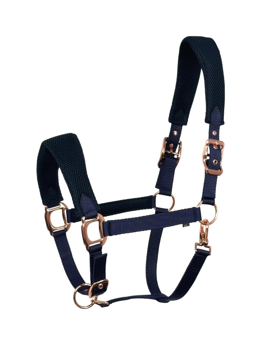Navy Sport Padded Textile Halter